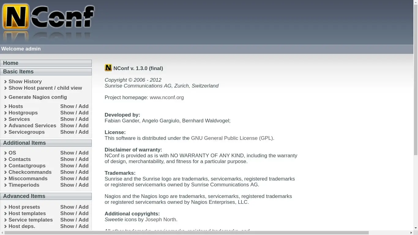 Configurare Nagios con Nconf