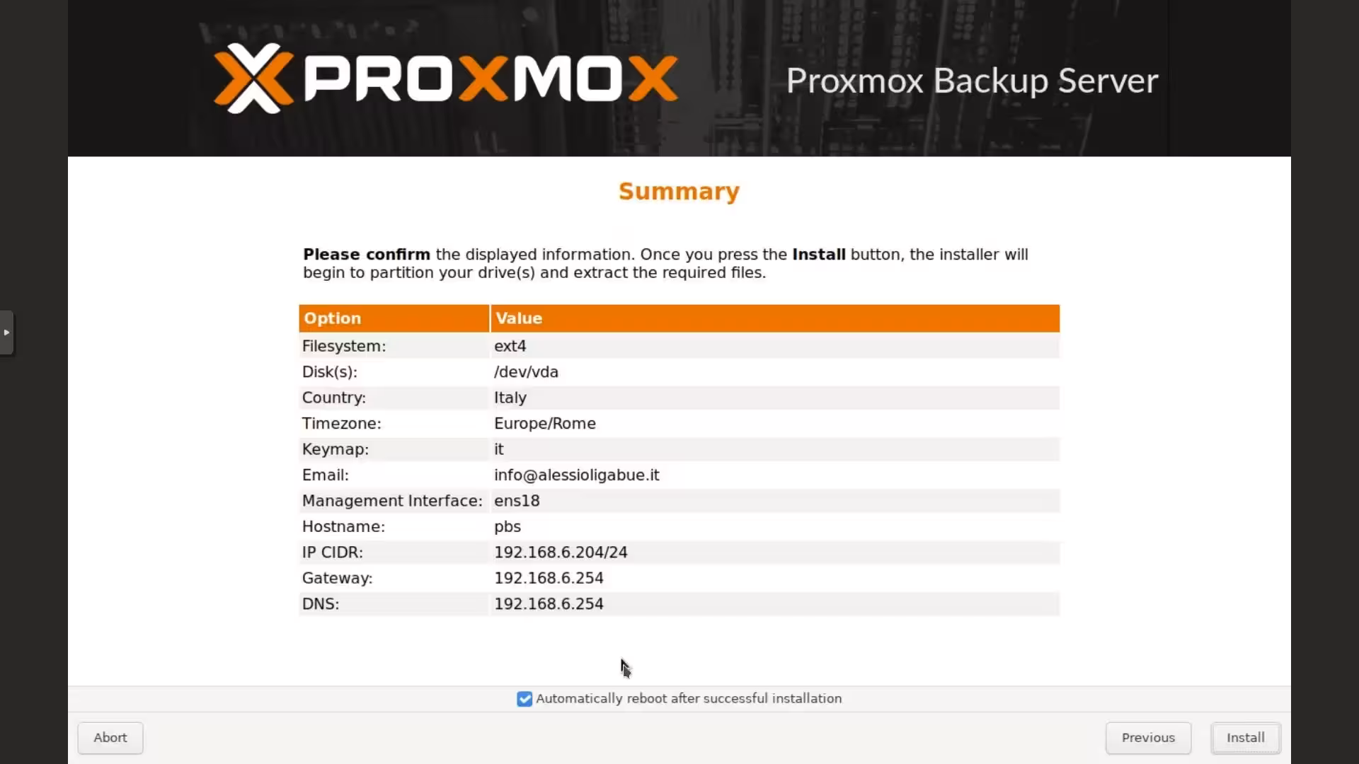 Proxmox Backup Server screenshot 04