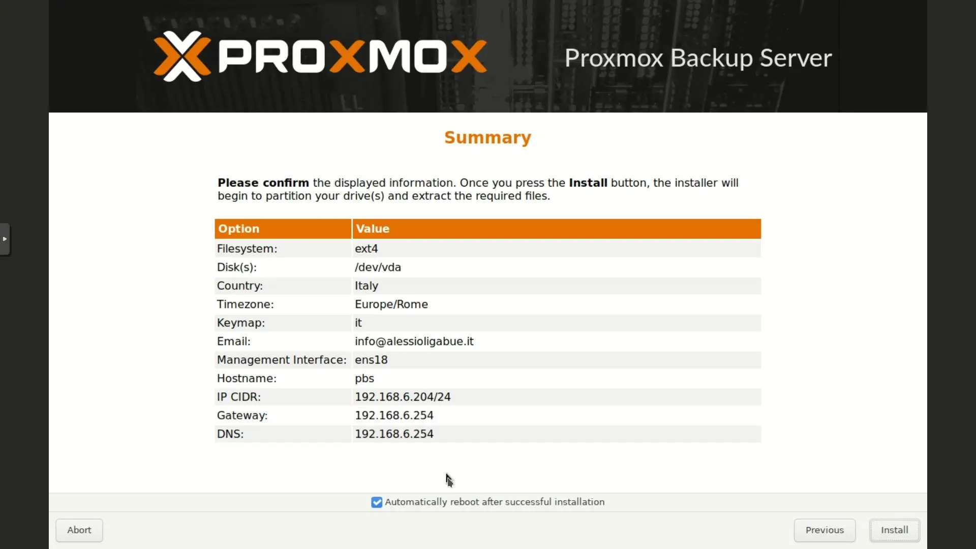 Proxmox Backup Server screenshot 04