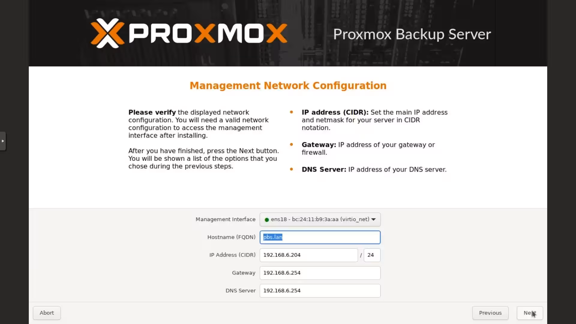 Proxmox Backup Server screenshot 06
