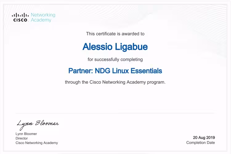 Linux NDG Certification